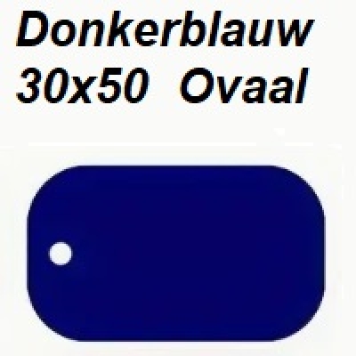 Ovaal-Donkerblauw-30x50mm