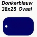 Ovaal-Donkerblauw-38x25mm