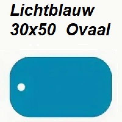 Ovaal-Lichtblauw-30x50mm