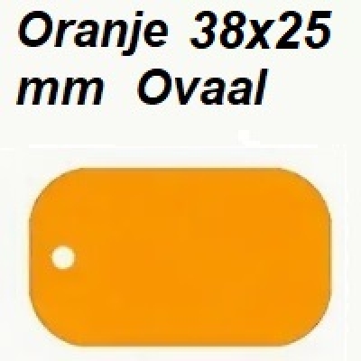 Ovaal-Oranje-38x25mm